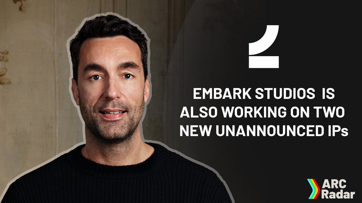 ARCRaidersNews's tweet image. Embark Studios is working on two new unannounced IPs along ARC Raiders and The Finals.

CEO Patrick Söderlund says one of concepts has "a lot more edge" than The Finals or ARC Raiders, while another is "a little bit more conventional."