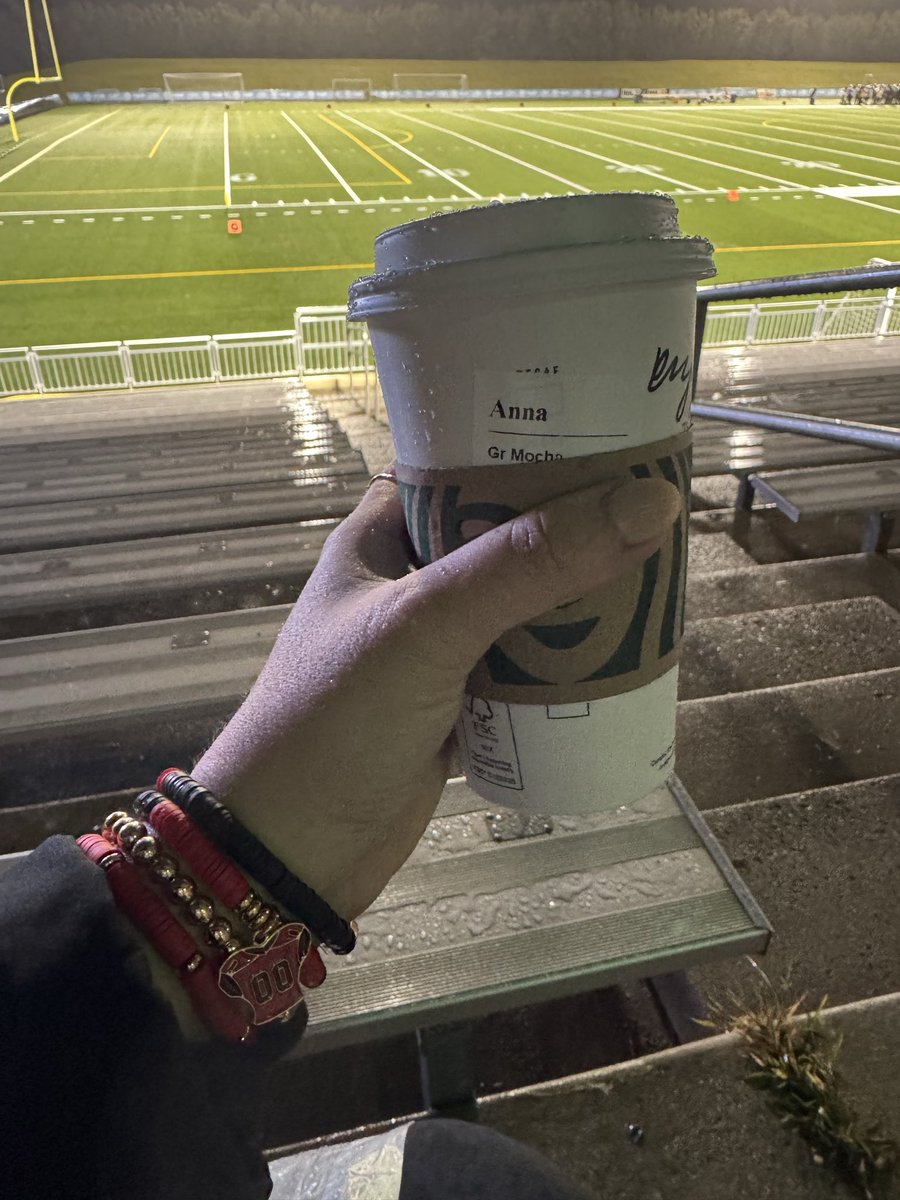 A bit soggy but I’m ready for some <a href="/Landstownms/">Landstown Middle</a> playoff football!!! 🖤❤️🤍💛 #lancerpride #defendthecastle