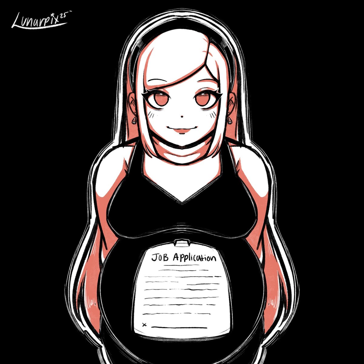 Halloweek: Jane 🩷

Potentially wearing the most frightening costume of them all- 

Daily post until Hallowen, come back tomorrow!

#pregnant #pregnantart