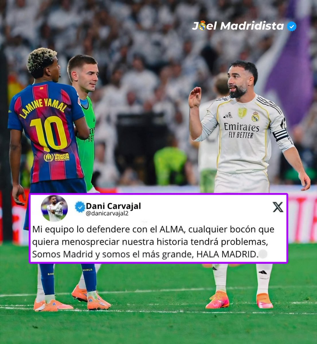 Mundo_MadridCF's tweet photo. Las cosas como son. 😎🤍

¡DONDE ESTÁN LOS QUE APOYAN A DANI CARVAJAL! 👏🏽 https://t.co/rhDsEjnC43