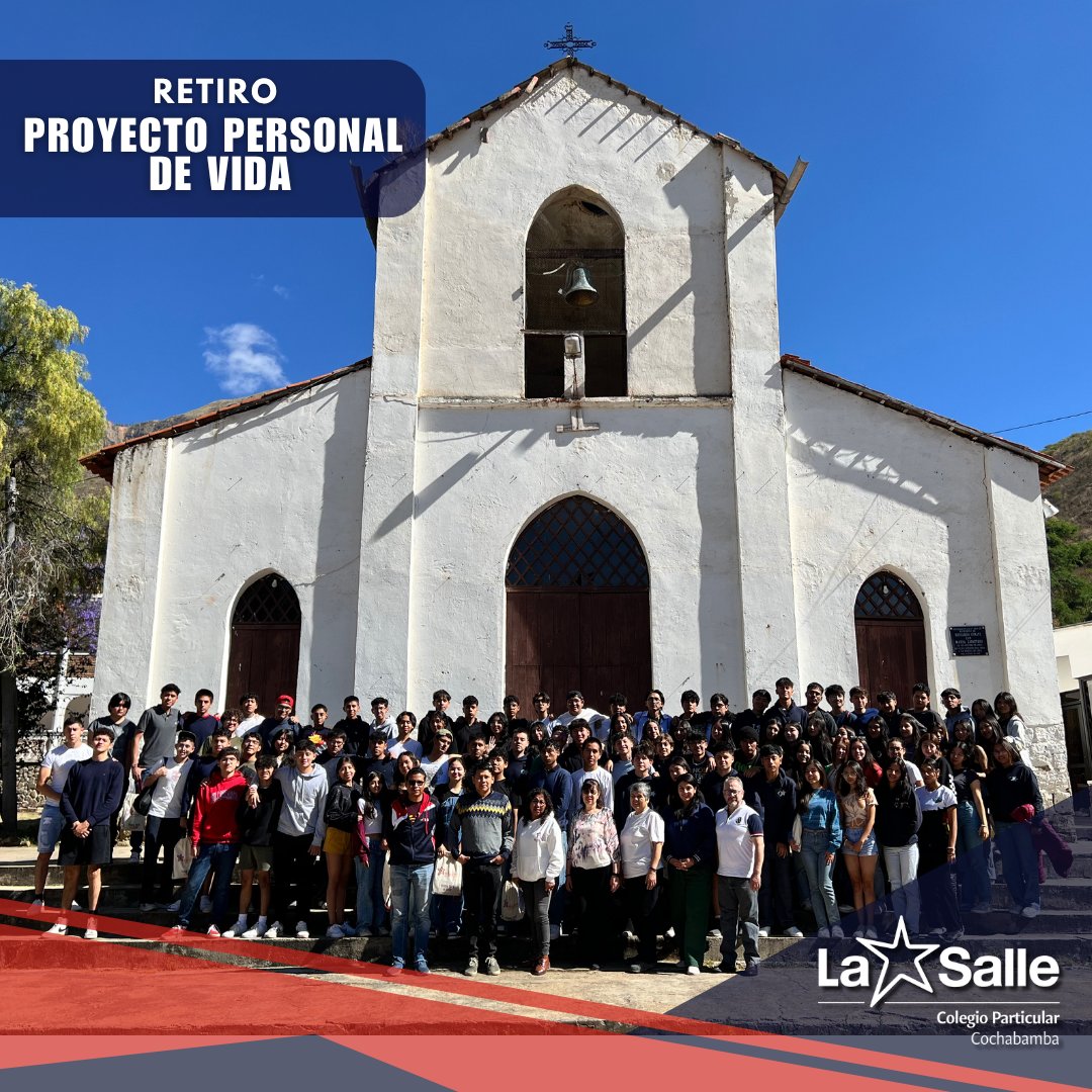 🌿✨ Del 14 al 17 de octubre, nuestros estudiantes de la Promoción vivieron el Retiro Proyecto Personal de Vida: días de reflexión, oración y compañerismo. 
💬 Que cada paso que den esté guiado por los valores del Evangelio y el espíritu lasallista. 💙🤍❤️
 #SomosLaSalle