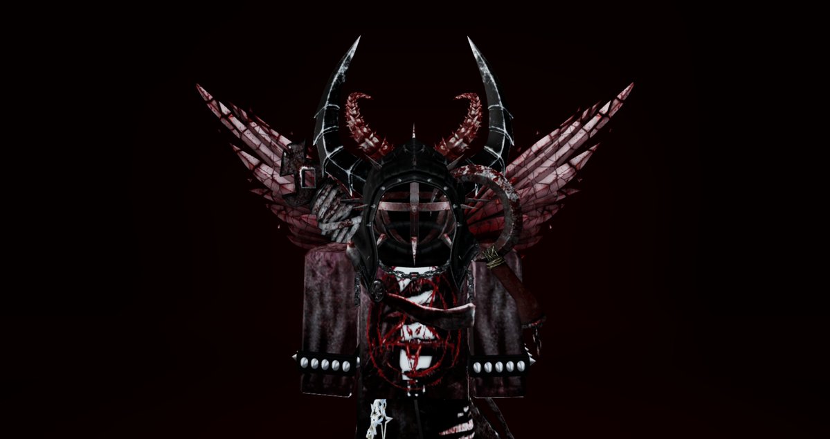 shyxdevy's tweet image. Our items in a perfect badass symbiosis with several #Robloxcreators that we admire! ❤️
Hood by KINGs (@Jer3D) - Knife, Cape and Sickle by Luxx's Vault (@onlygenerals) - Spiked Head by Grin & Gore (@Fertholdi) - Horns by 656's (@ATealis) - Wings and Horns by us (@shyxdevy) -…