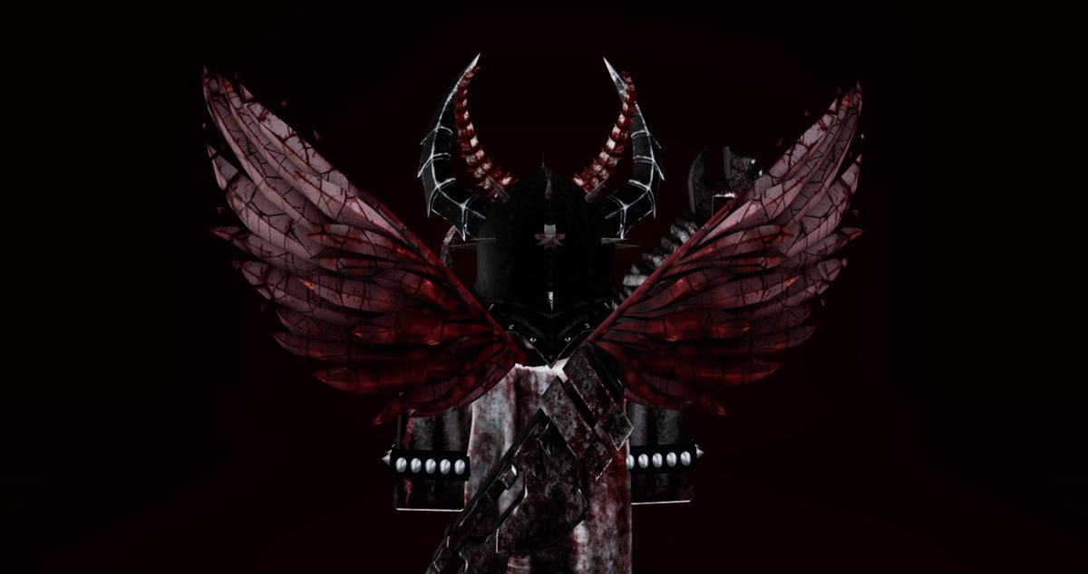 shyxdevy's tweet image. Our items in a perfect badass symbiosis with several #Robloxcreators that we admire! ❤️
Hood by KINGs (@Jer3D) - Knife, Cape and Sickle by Luxx's Vault (@onlygenerals) - Spiked Head by Grin & Gore (@Fertholdi) - Horns by 656's (@ATealis) - Wings and Horns by us (@shyxdevy) -…
