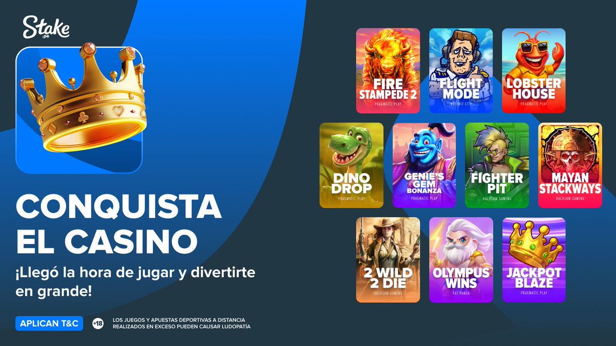 PeruStake's tweet image. 👑 ¡Conquista nuestro casino y gana en grande! Juega y participa por una parte de los S/5,000 quincenales. 

Regalaremos 20 free spins 🎰 en Lobster House 🦞 a 2 Stakers que den RT y comenten su user 🔥

Aplican T&amp;amp;C: bit.ly/46VCs83