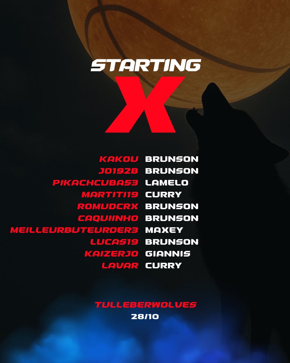 • STARTING X | Pick 8