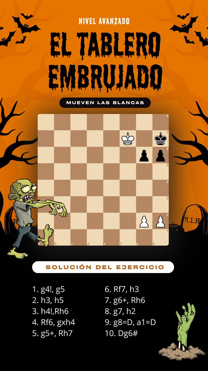 ChessExcelsior's tweet image. 🚨 ¡SPOILER ALERT! 🚨 

Aquí vienen las soluciones de los puzzles embrujados de ayer… 🎃

No las miréis si no los habéis resuelto. Y si no sabéis de lo que os hablo, id a nuestro último post! 👀 

#Ajedrez #ChessExcelsior #PuzzlesdeAjedrez #ChessPuzzles