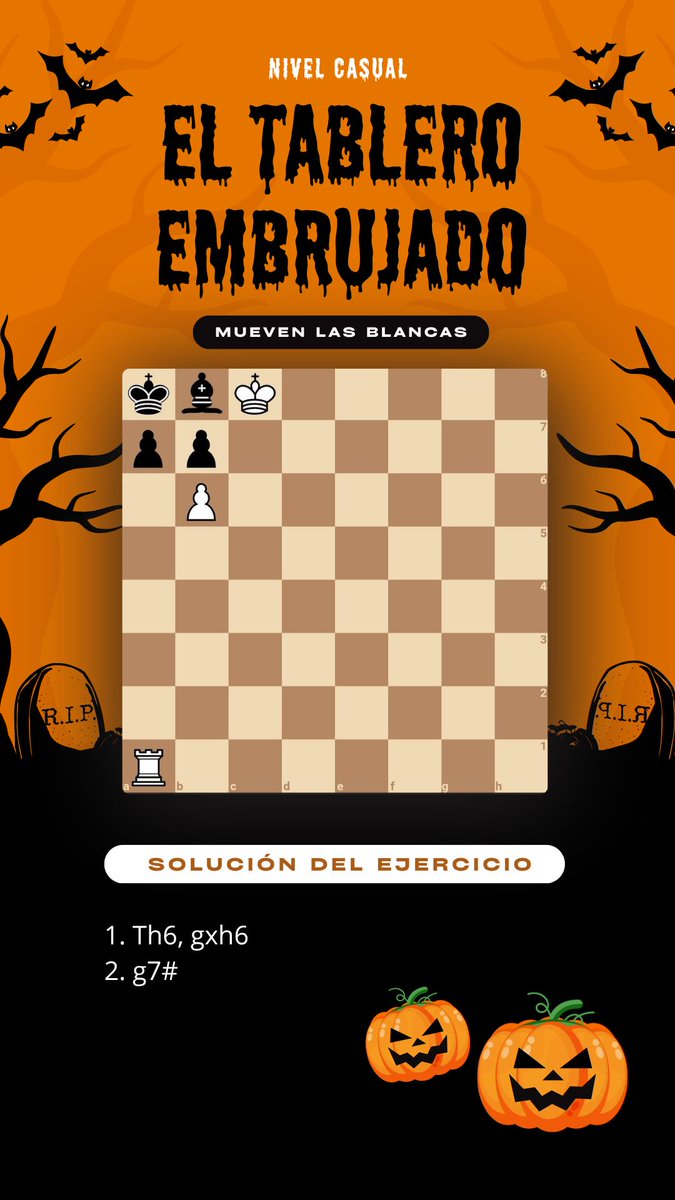 ChessExcelsior's tweet image. 🚨 ¡SPOILER ALERT! 🚨 

Aquí vienen las soluciones de los puzzles embrujados de ayer… 🎃

No las miréis si no los habéis resuelto. Y si no sabéis de lo que os hablo, id a nuestro último post! 👀 

#Ajedrez #ChessExcelsior #PuzzlesdeAjedrez #ChessPuzzles