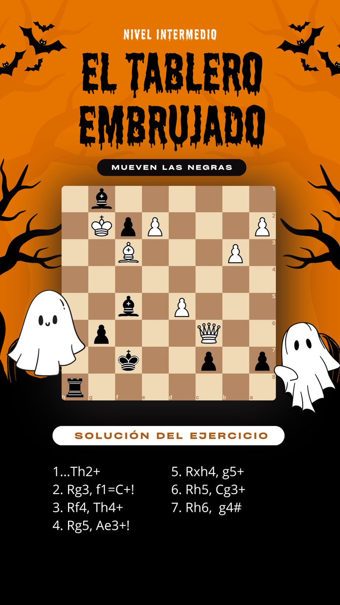 ChessExcelsior's tweet image. 🚨 ¡SPOILER ALERT! 🚨 

Aquí vienen las soluciones de los puzzles embrujados de ayer… 🎃

No las miréis si no los habéis resuelto. Y si no sabéis de lo que os hablo, id a nuestro último post! 👀 

#Ajedrez #ChessExcelsior #PuzzlesdeAjedrez #ChessPuzzles