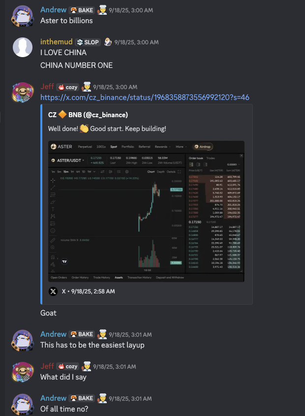 $ASTER group PNL

Cozy DD goes crazy...

Aster was called in our group at 10c, with all active members taking positions between 10-25c and riding upto 70c-$2. 

PNL: $1,449,000
