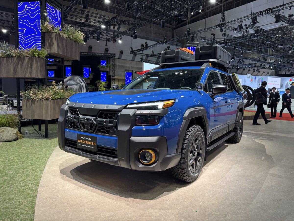 SgpForesterTv's tweet image. JMS2025スバルブース‼️

アウトバックウィルダネスのハンドル位置は左‼️

たまらねぇー