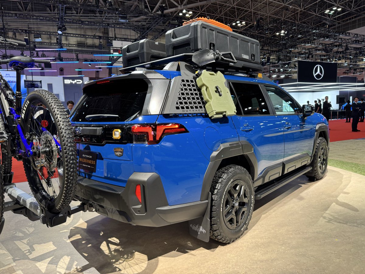 SgpForesterTv's tweet image. JMS2025スバルブース‼️

アウトバックウィルダネスのハンドル位置は左‼️

たまらねぇー