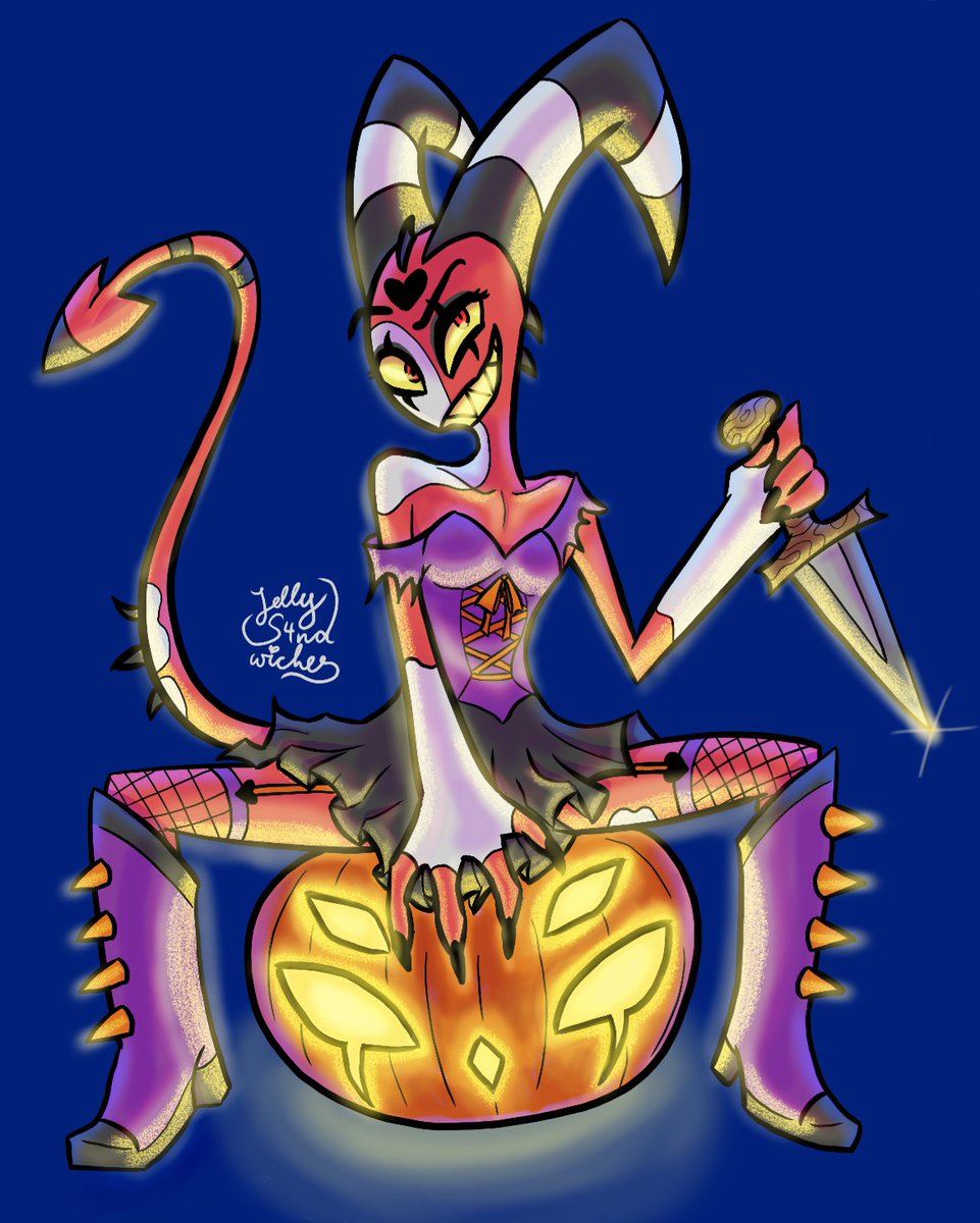 Happy Halloween 🎃

#HelluvaBossFanart #Blitzø #FeminizingBlitzo