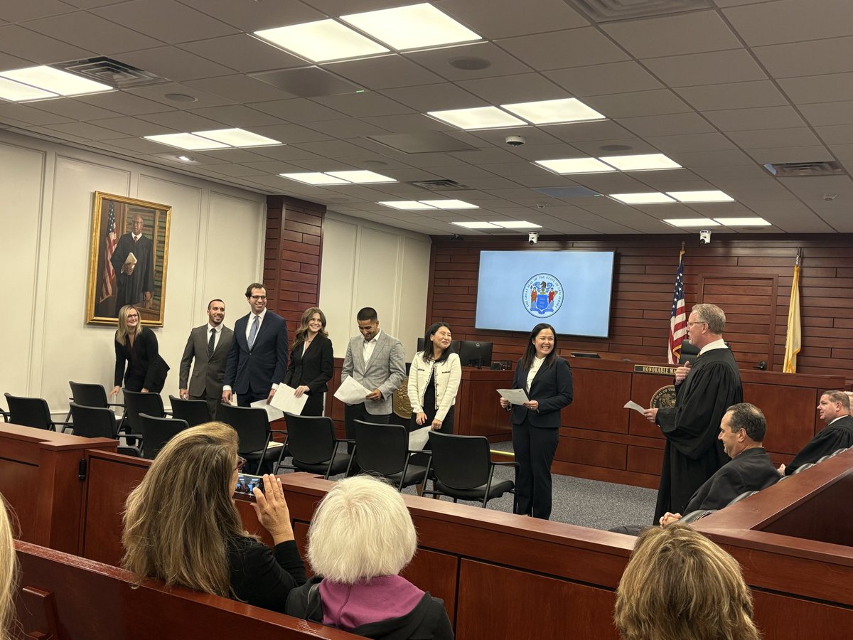 Honored to join Deputy Director Sue Kiley and Surrogate Maureen Raisch at the Opening of the Courts, Memorial Service, and Attorney Swearing-in Ceremony. Thank you to Assignment Judge Marc Lemieux for the invitation.