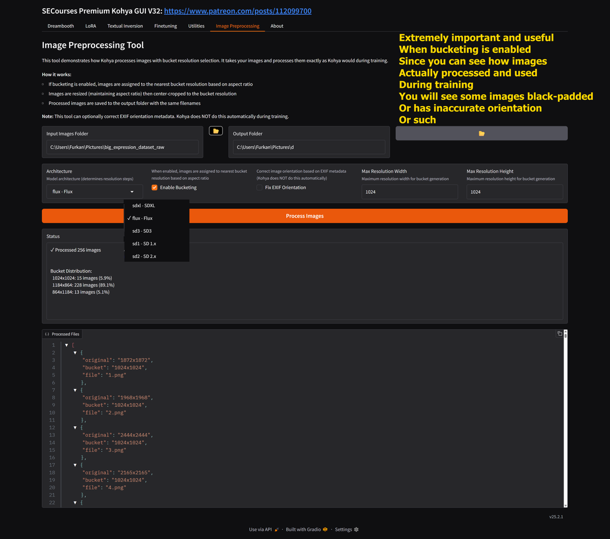 SECourses Premium Kohya GUI V32 Update has arrived - we have up-to-date FLUX Training DreamBooth / Fine Tuning and LoRA training presets as well - Like including FLUX SRPO