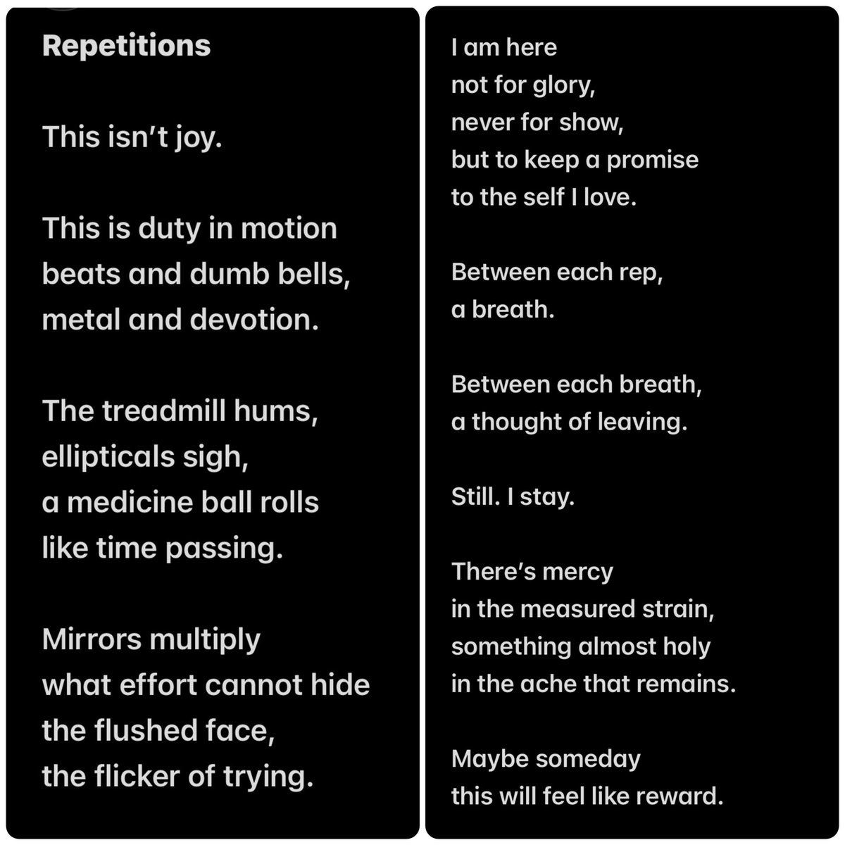 GeometricRabbit's tweet image. #poetry #gym