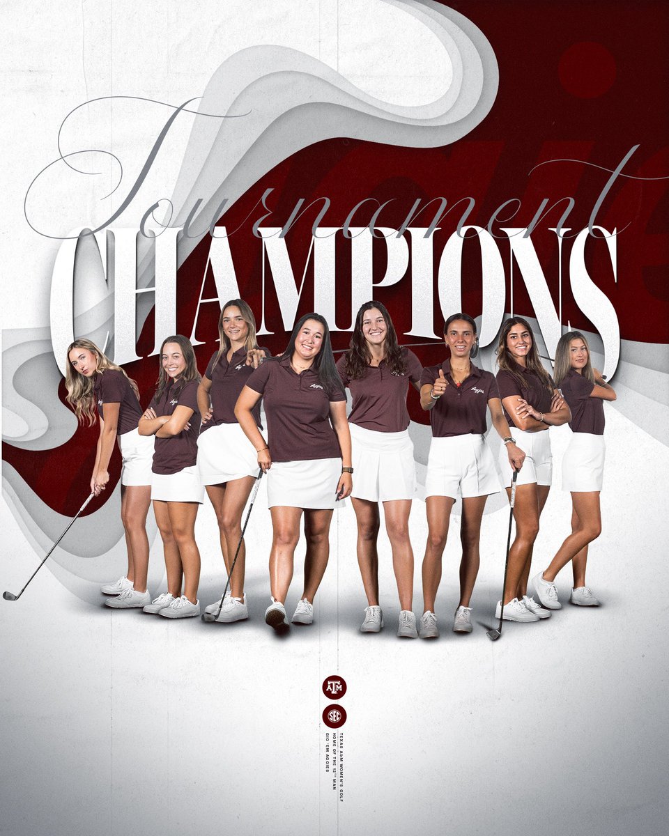 THE BEAR BRAWL IS OURS 🏆 

The Aggies come back from down five strokes to win their FOURTH championship of the fall ‼️

#GigEm