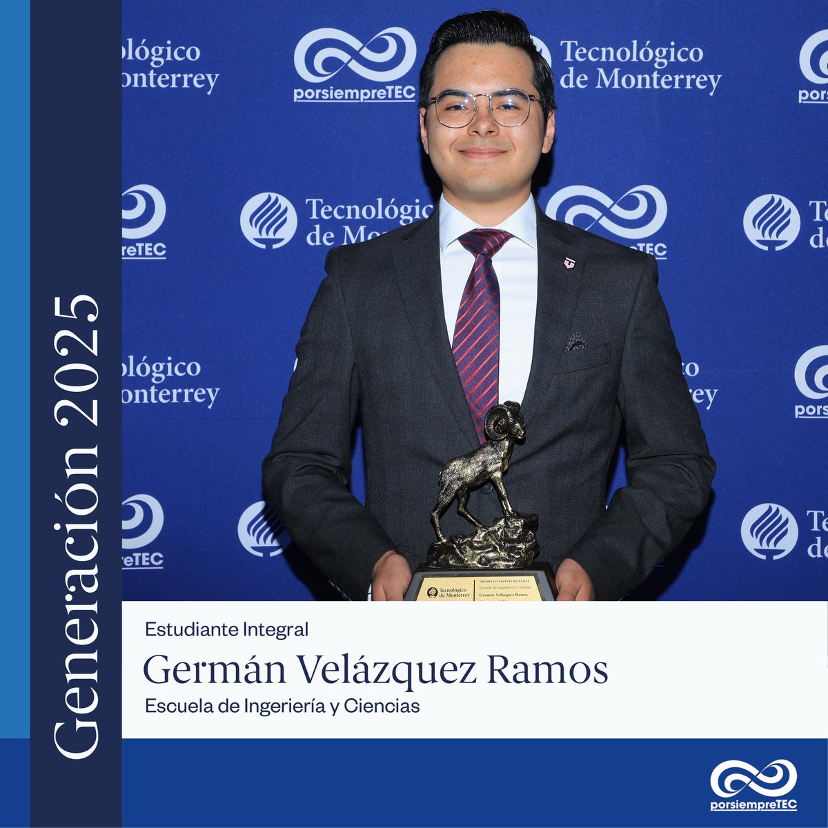 ITESMCEM's tweet image. 💡 Miembro de TM Racing y coordinador de responsabilidad social, impulsó Women in STEM y participó en Formula Student UK, obteniendo el 1er lugar general en Concept Class 2025. ¡Felicidades, Germán, por representar al Tec con excelencia e innovación! 🏆⚙️ #OrgulloTec 💙🐏