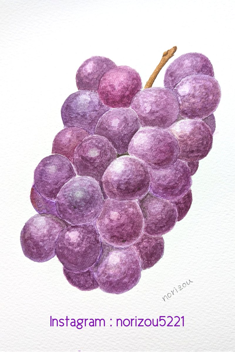 ピオーネ🍇

#水彩イラスト #イラストレーター #美味しいもの