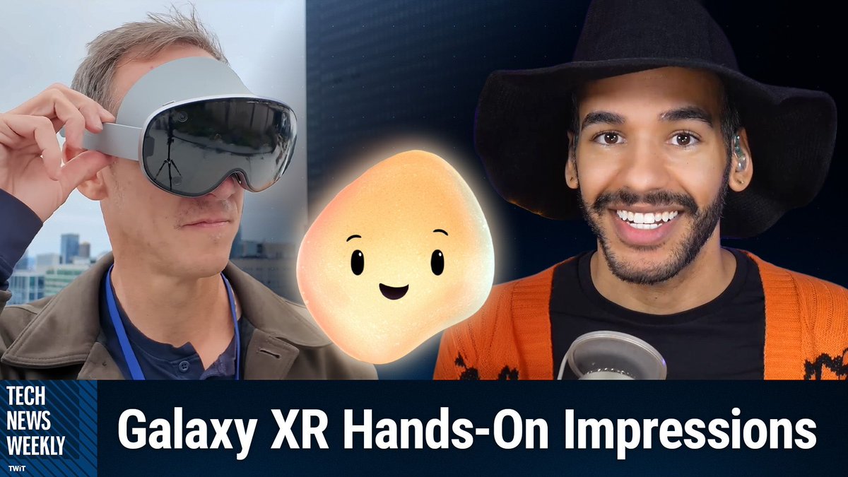 👓 <a href="/Samsung/">Samsung Electronics</a> takes on <a href="/Apple/">Apple</a>’s Vision Pro with its $1,799 Galaxy XR headset. Mikah Sargent &amp; <a href="/EmilyForlini/">Emily Forlini</a> talk XR, Copilot's new face, and @Amazon’s robot-powered future.
🎧 twit.tv/shows/tech-new…