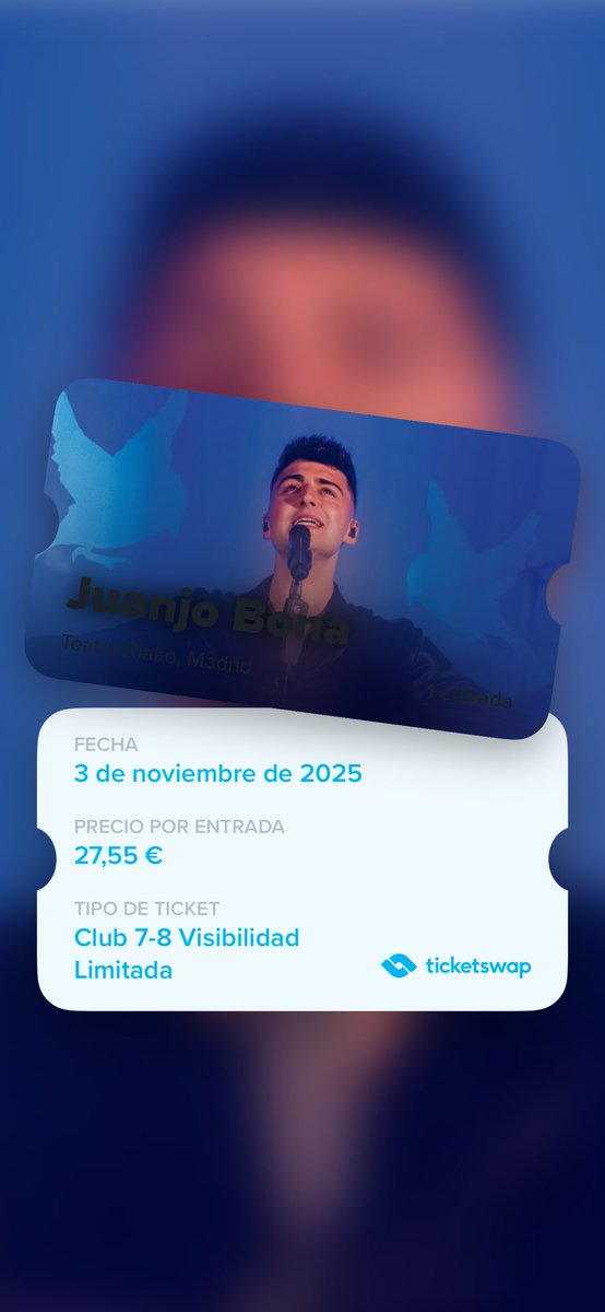 ragofred_'s tweet photo. Necesito vender la entrada para Juanjo el día 3, la dejo casi a mitad de precio 

https://t.co/VY1E7wCiKb https://t.co/J4RqjPHxvF