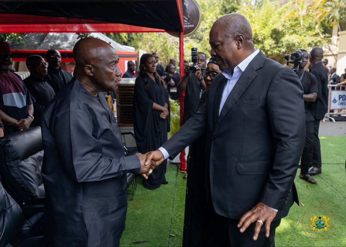 JDMahama's tweet image. I have announced, during a visit to the Rawlings’ with my wife, Lordina, earlier today, that Mrs Nana Konadu Agyeman-Rawlings will be given a state funeral on a date to be decided by the family. 

Ghana is proud of her achievements as First Lady and mother of the nation. While we…