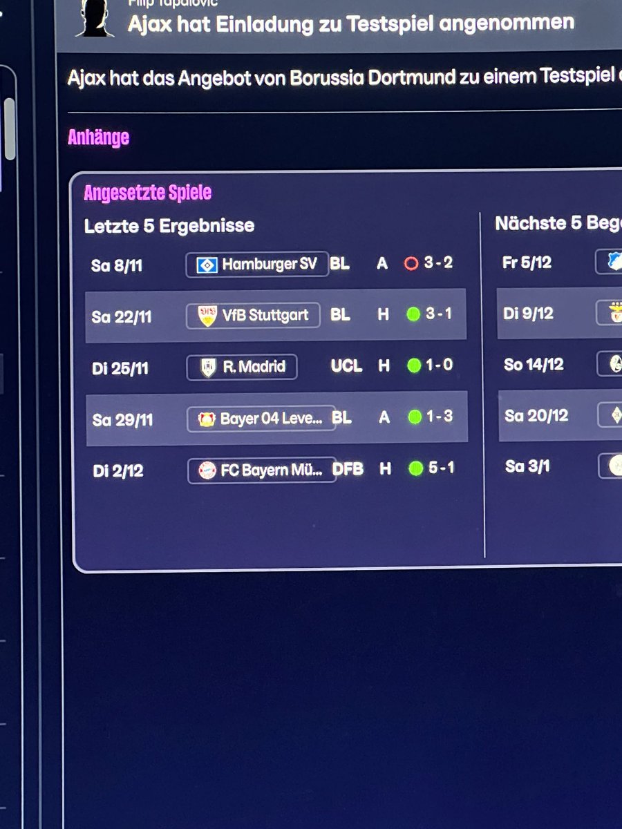 Hamburg war zu mächtig für den glorreichen Ballspielverein