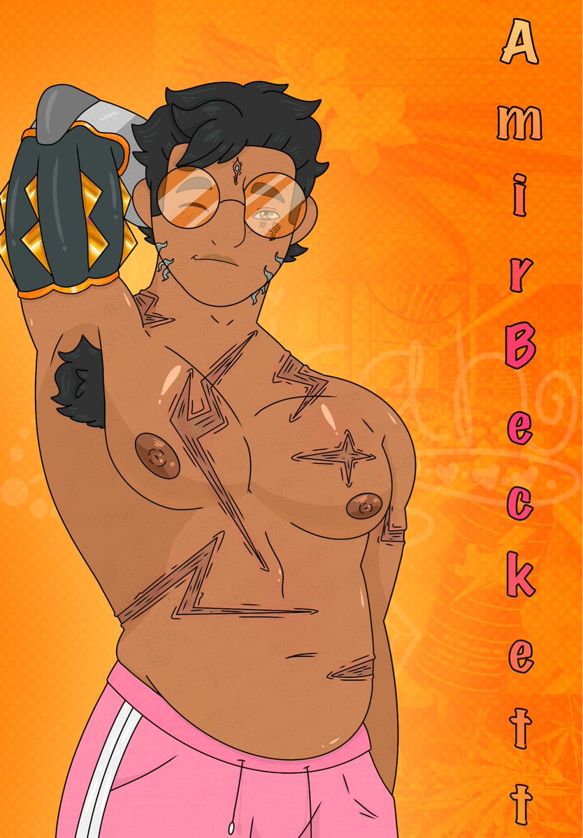 polican125's tweet image. I drew Amir Beckett for the umteenth time… this time I figured out how to properly (somewhat) draw his hair!!! #digitalart #Procreate #procreateart #DigitalArtist #fanart #warframefanart #Warframe