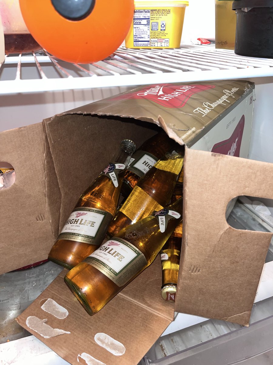 just opened the fridge and -