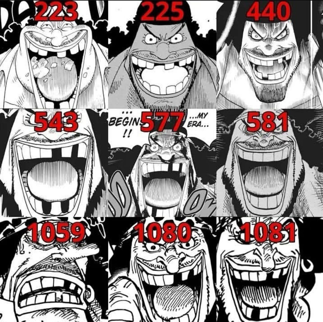 Black Beard teeth change every time...