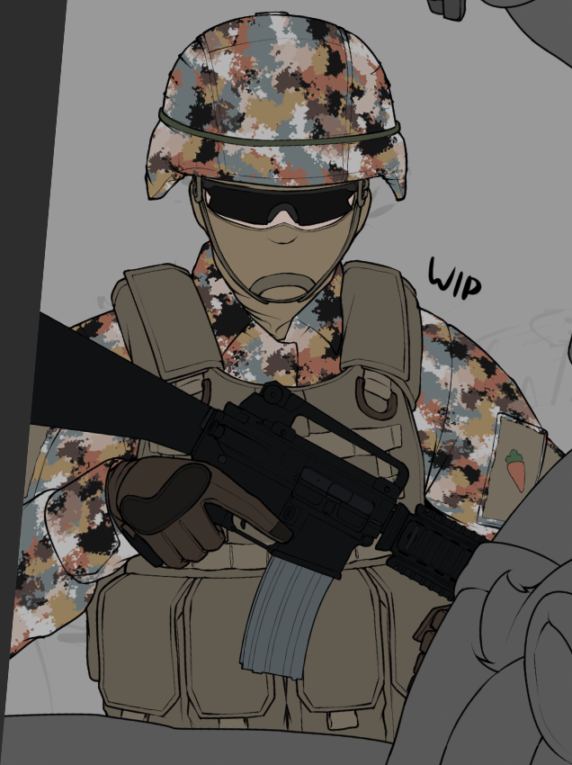 suspicious camo on my guy 

wip
