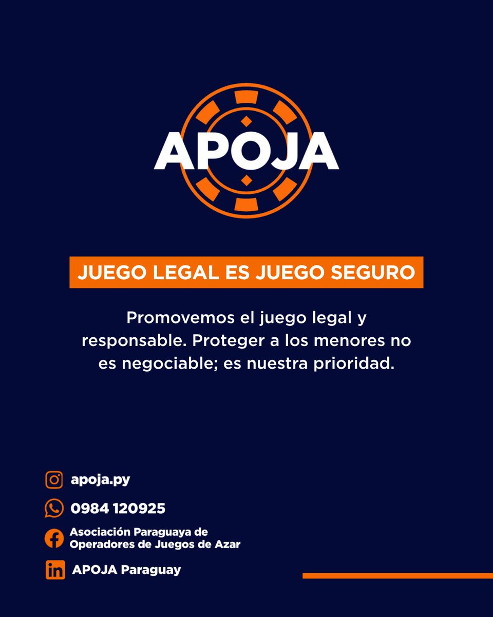 apoja_py's tweet image. 🚨 Invita APOJA 🇵🇾 | Conversatorio GRATUITO 🇦🇷
Tema: Adolescencias y #ApuestasOnline ilegales. Obtén herramientas de prevención y protección.

Org. virtual por Fundación Convivir/ALEA (Argentina).

🗓️ Jueves 6 Nov | 18:00 h. Regístrate: forms.gle/3YiWssRc2eNGcx…