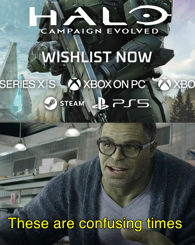 Halo coming to PS5 was not on my bingo card 🤣