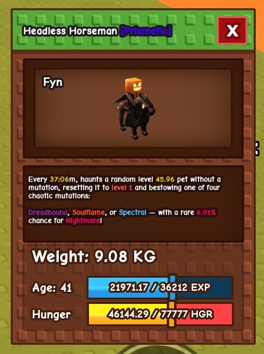 lcorkimx's tweet image. wts headless horseman (hh)
avail qris