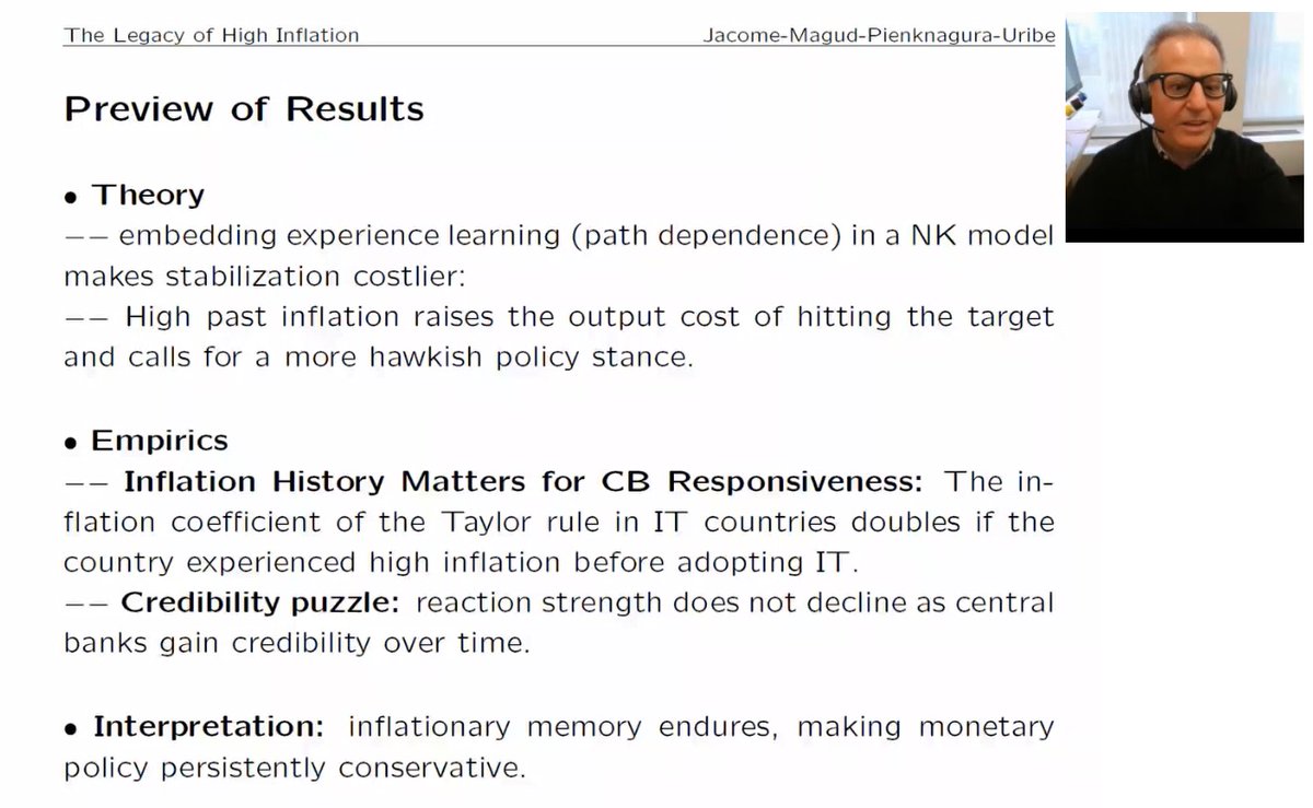 vimacro_org's tweet image. 📢 VIMM Seminar 📢
Excellent VIMM Seminar and discussions with @MartinUribeEcon (@Columbia) and Nicolás Magud (@IMFNews) on "The legacy of high inflation on monetary policy rules"

Thank you Martín &amp;amp; Nico for this seminar !  

Video+Paper: vimacro.org/martin-uribe-l…

#EconTwitter