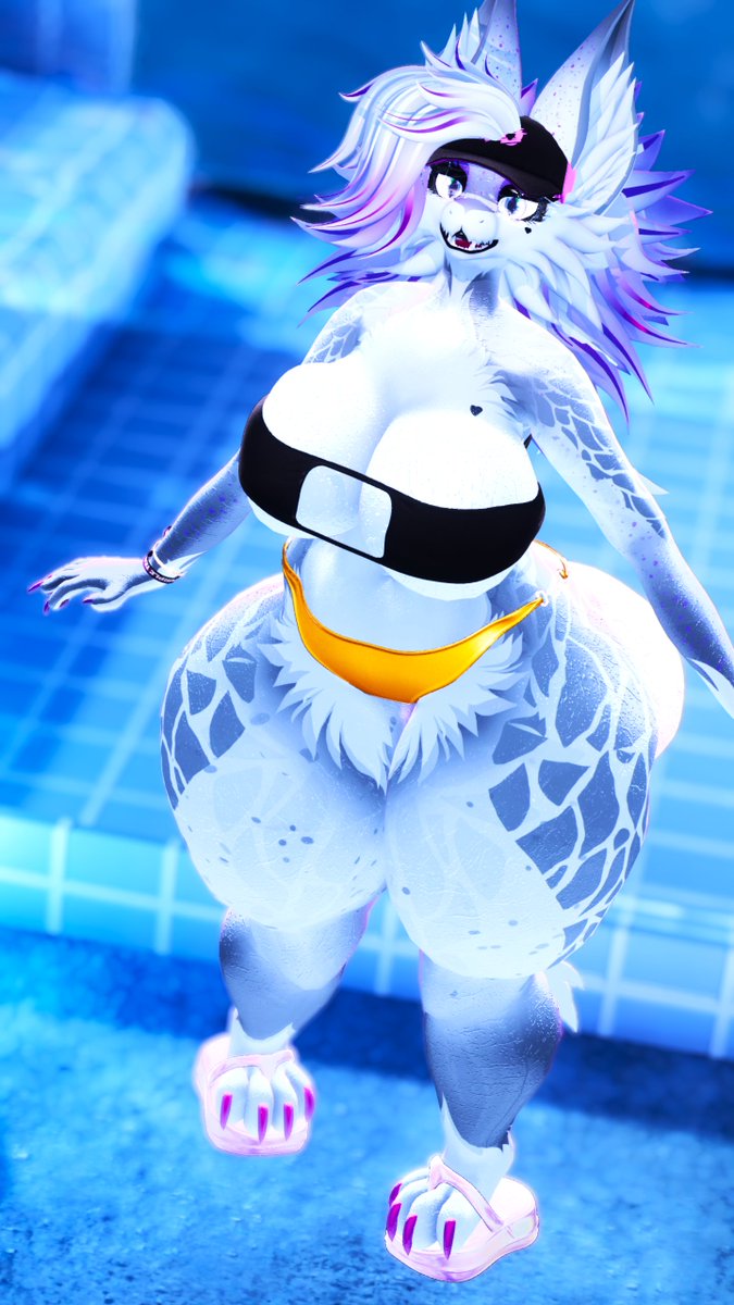 I really want to record some videos again (and edit those that I already have) but work has been really demanding lately. 

Have thiccums in a mismatched swimsuit looking all precious x)