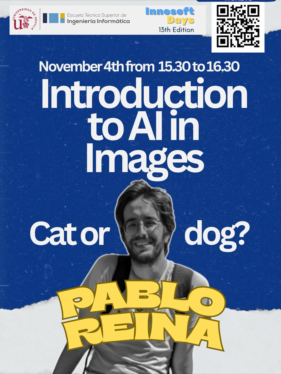 algoritmiaus's tweet image. Mañana nuestro presi @Pououl no da una, sino dos charlas en los @InnoSoftDays de la @etsii!