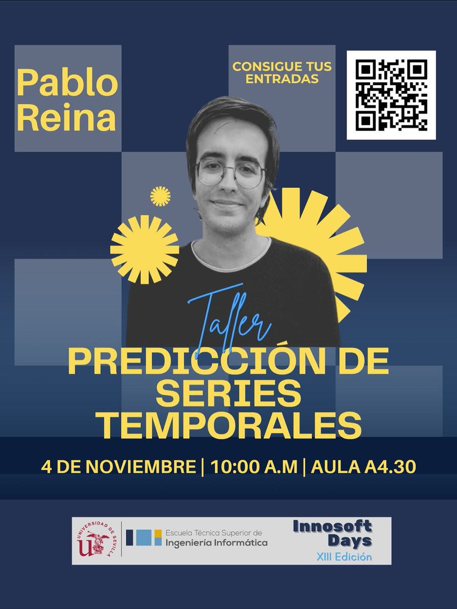 algoritmiaus's tweet image. Mañana nuestro presi @Pououl no da una, sino dos charlas en los @InnoSoftDays de la @etsii!