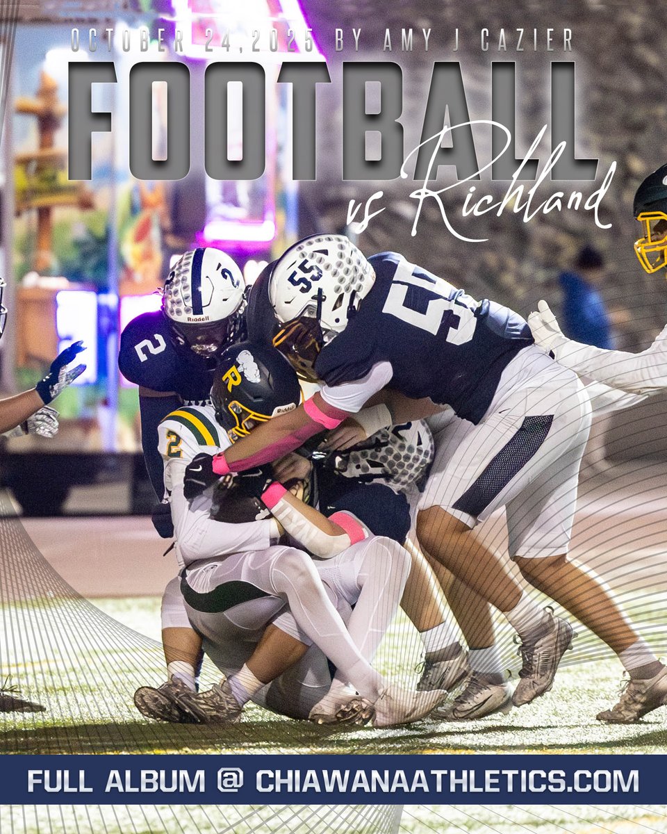 Football VS Richland 10.24.25 [Photos By Amy J Cazier] Full album available @chiawanaathletics.com