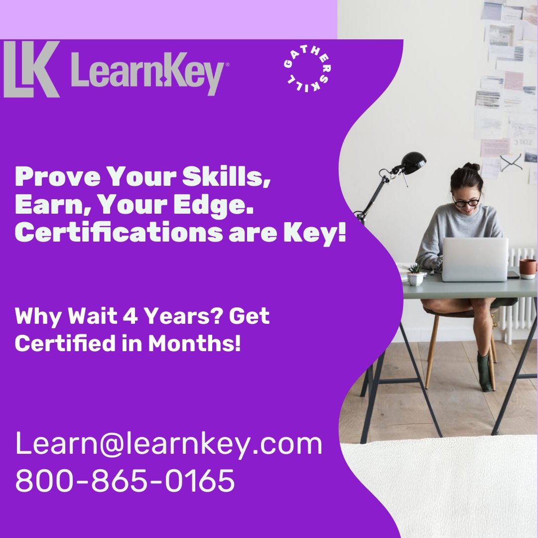 LearnKey's tweet image. 🎯 Months, not years. Skills, not debt!
Reach out Learn@learnkey.com Call: 800-865-0165
#CertificationCourses #Education #Learning #CareerDevelopment #OnlineCourses #eLearning #LearnWithUs #certificationsucess #onlinecertifications #learnkey #education #onlineeducation