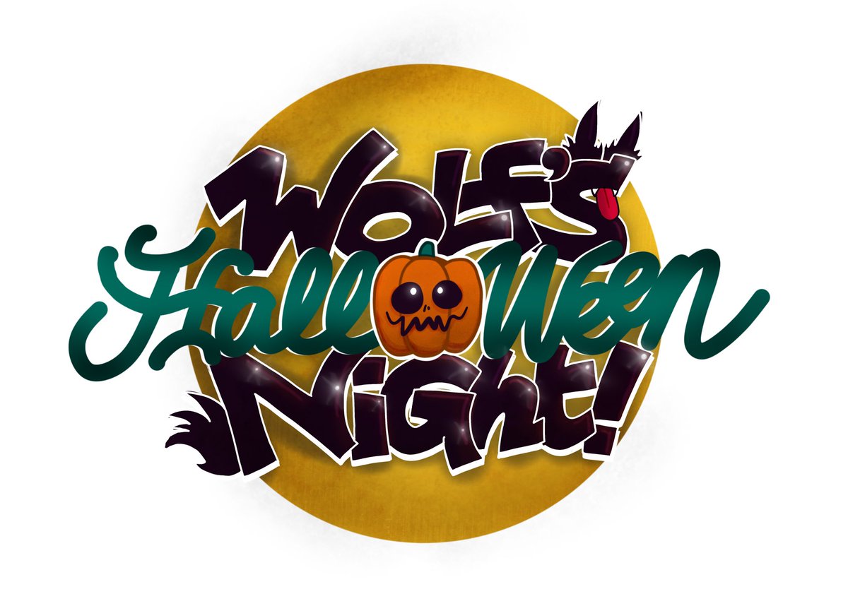 んのわ〜！（喜びの声）
#VRCウルハロ で検索したら、
自分が描かせてもらったロゴがいっぱい出てきてて感無量😭✨
少しでもイベントに花を添えられてたなら本望です…！

本日はウルハロラストデイ🎃🐺
みんな、最後まで最高の夜を楽しもう〜！！🖤