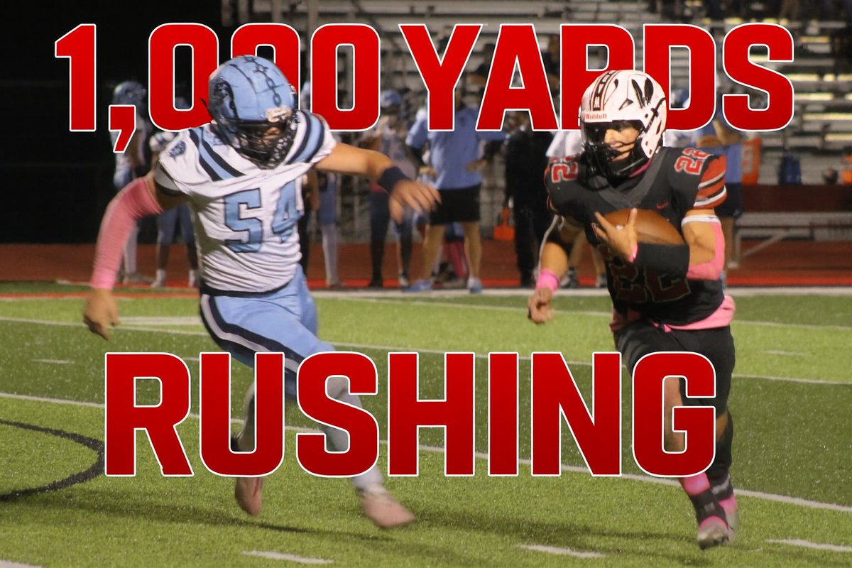 🚨#22 Timmy Emmons surpassed 1,000 rushing yards this past Friday thanks to all the big men up front. A hard nosed running back who runs with a purpose.🚨