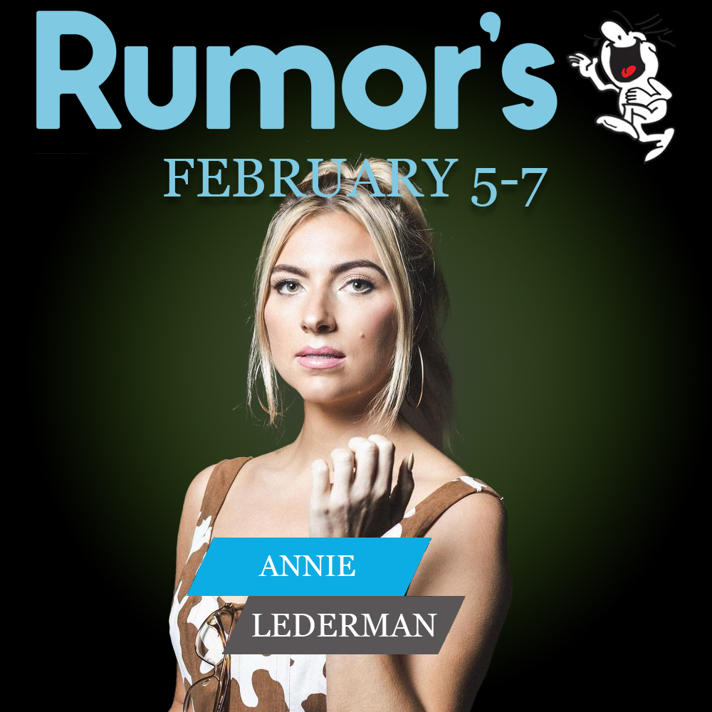 RumorsComedy's tweet image. Just announced! Annie Lederman is coming to Rumor's in February!
rumorscomedyclub.com/events/1761693…
Anniewood features an impressive lineup of guests, including comedy legends Bill Burr, Nikki Glaser, Marc Maron, and Tim Dillon.