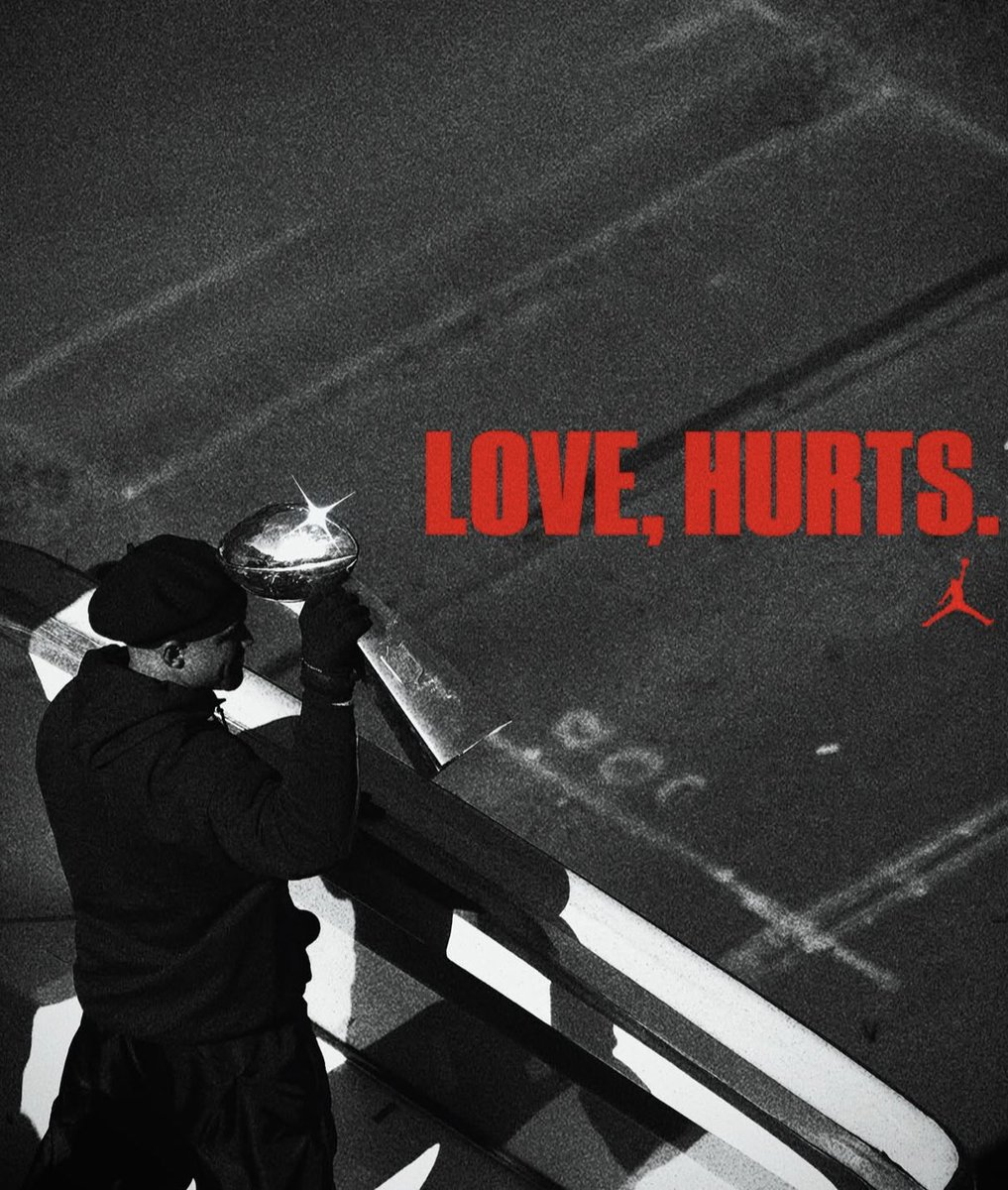 CooperDeJawn3's tweet photo. Love builds the dream, but Hurts carries it across the finish line. 

#FlyEaglesFly https://t.co/HmXRnXGg4z