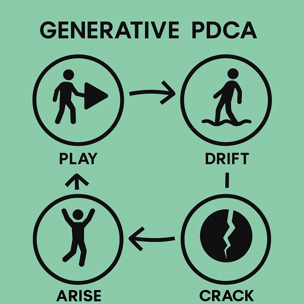 MECE and PDCA function only when they move in tandem with their originals.

The Hachisuka versions aren’t replacements; they’re extensions.
Classical MECE provides structure — the map.
Generative MECE adds motion — the wind.
Only together do they generate flow.

Likewise,