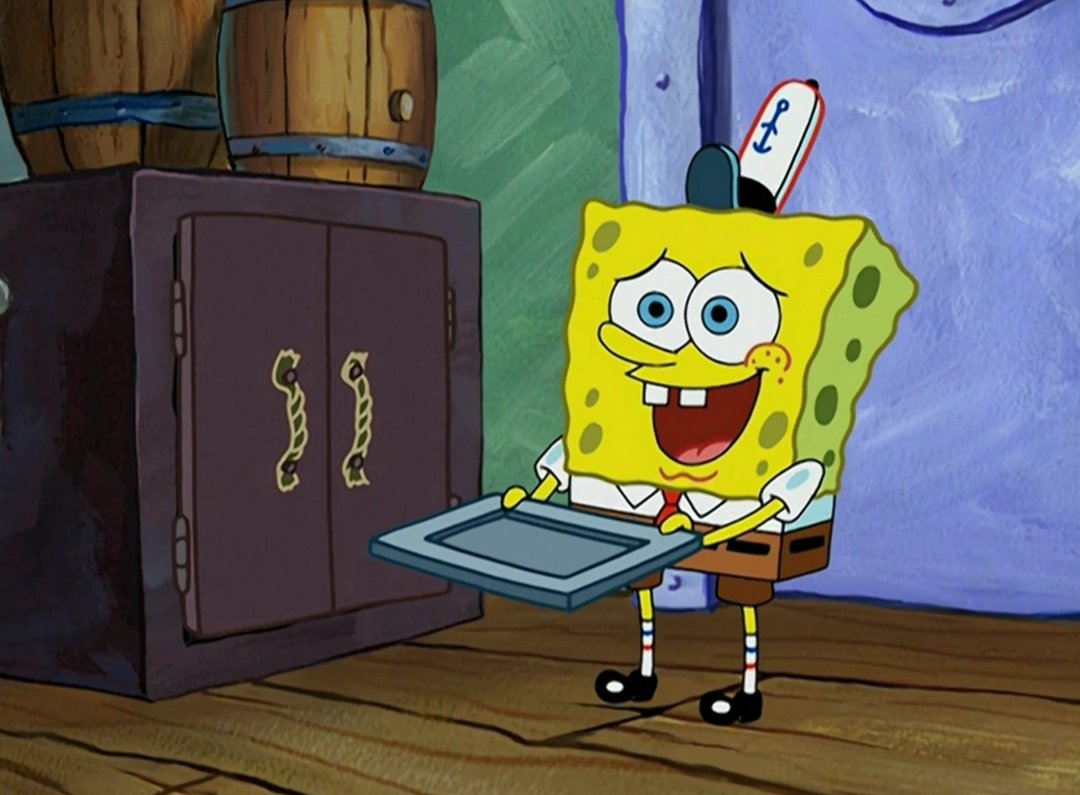DeSoupBowl's tweet image. &quot;I was trying to advertise Search for SquarePants!&quot;

&quot;Well keep working on it, that was terrible!&quot;