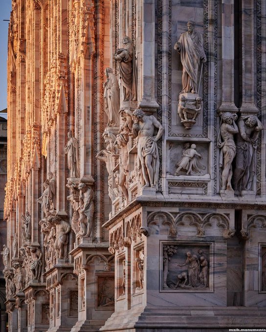 The extraordinary detail of Milan Cathedral, Italy (1386)

Why can we not build like this today?
