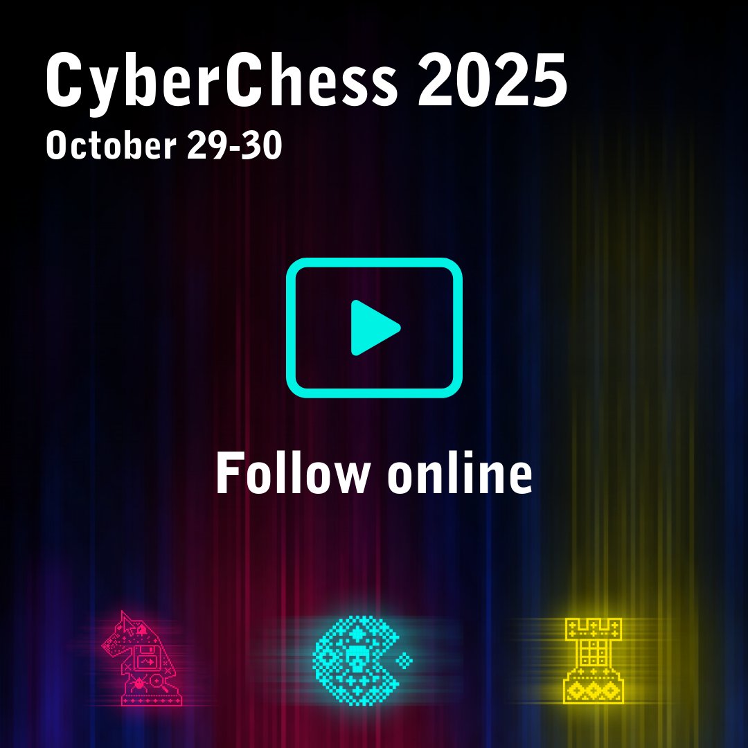 certlv's tweet image. 🚀 Jau pēc īsa brīža sāksies #CyberChess2025 - gaidītākā kiberdrošības konference Baltijā!
🎥 Konferencei vari sekot līdzi arī tiešsaistē: cyberchess.lv/#location