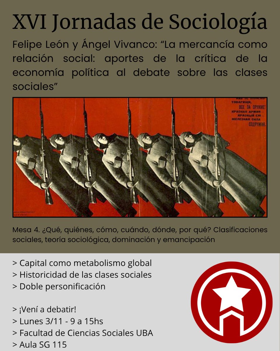El SICAR participa de las XVI Jornadas de Sociología 🛠️

Acercate a debatir los resultados de nuestras investigaciones y sus implicancias para pensar la organización de la acción política 🚩

Lunes 3/11, 9 a 15hs ⏰
Miércoles 5/11, 13 a 17hs ⏰

Facultad de Ciencias Sociales UBA