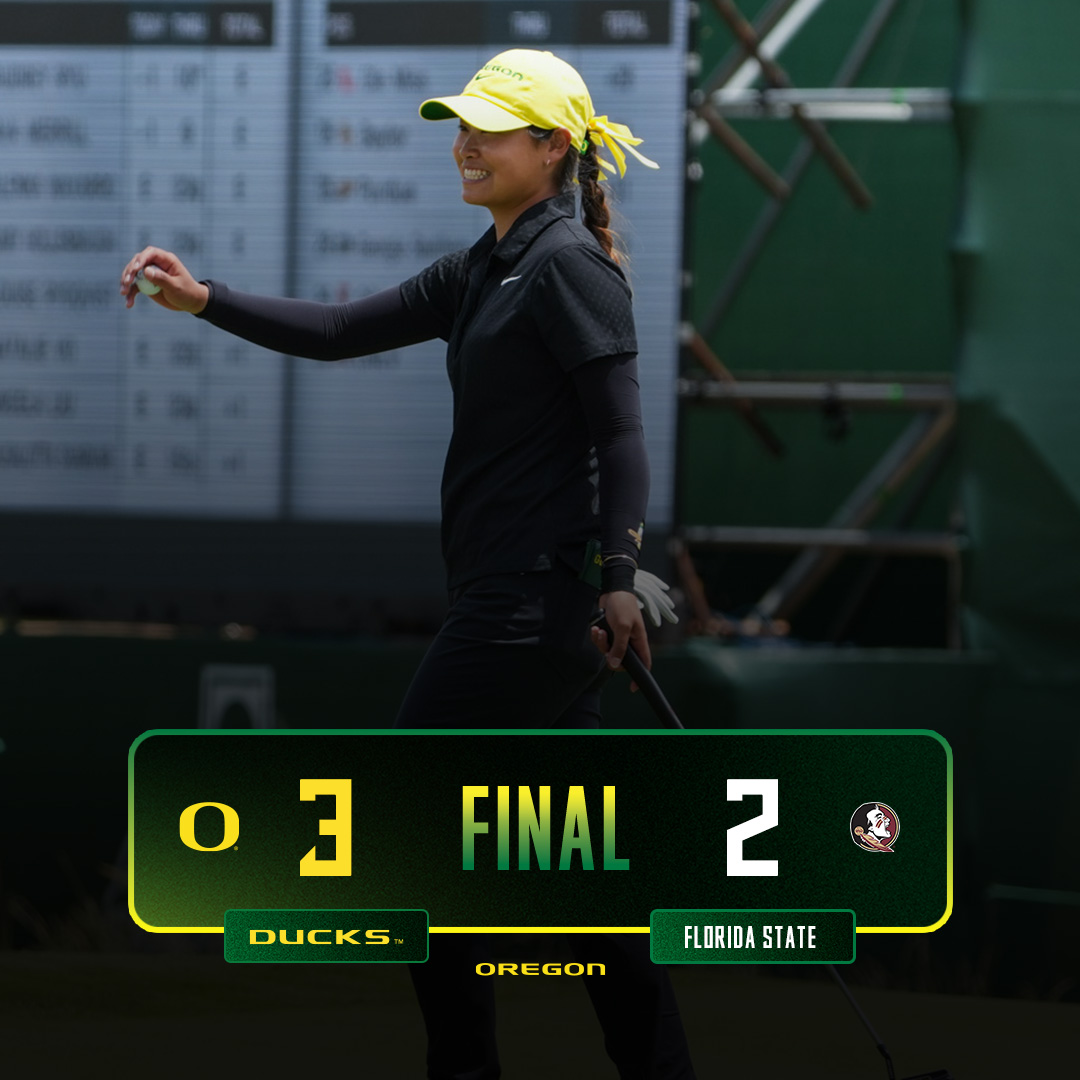 Familiar foe on deck 👀

After taking down Florida State in the semis, Oregon will face Northwestern tomorrow morning in the championship match of the East Lake Cup, a rematch of last spring's NCAA semifinal. #GoDucks 

📝 tinyurl.com/25xxnvsx