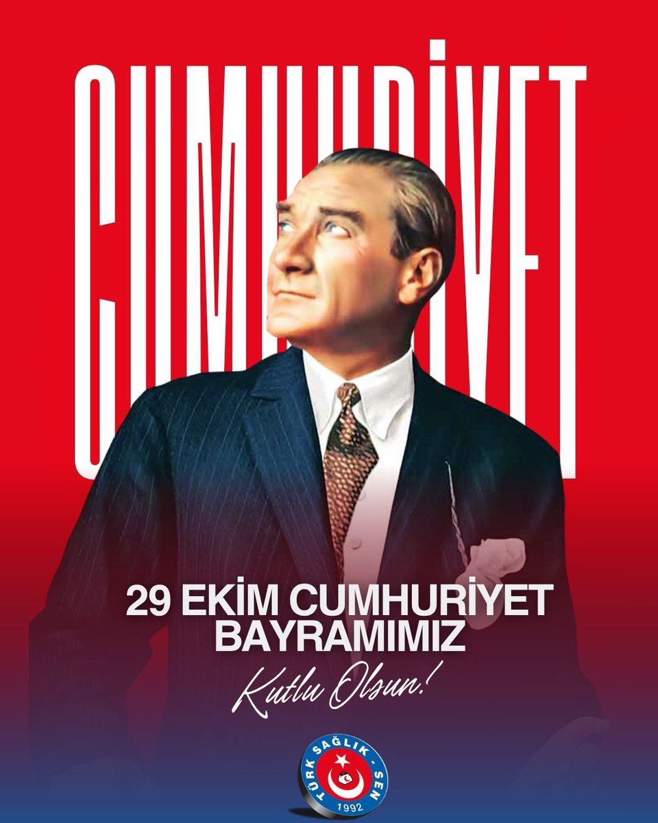 turksagliksengm's tweet photo. CUMHURİYETİMİZ 102 YAŞINDA 
"Cumhuriyet düşüncede, bilgide, sağlıkta güçlü ve yüksek karakterli koruyucular ister." 
Mustafa Kemal Atatürk https://t.co/zjuzxmAHEL